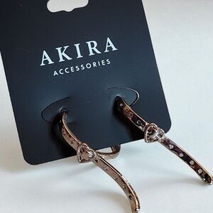 AKIRA Buckle UP Belt Earrings NWT